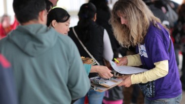 Team member coordinating community event