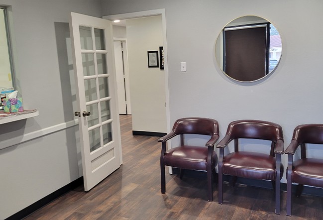 Dental office waiting room