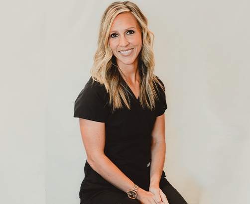 Dental hygienist Katie